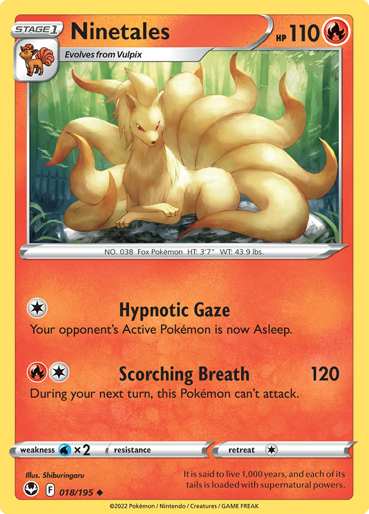 Silver Tempest - 018/195 - Ninetales