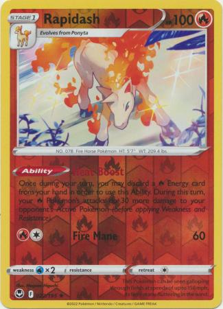 Silver Tempest - 022/195 - Rapidash - Reverse Holo