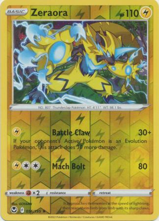 Silver Tempest - 056/195 - Zeraora - Reverse Holo