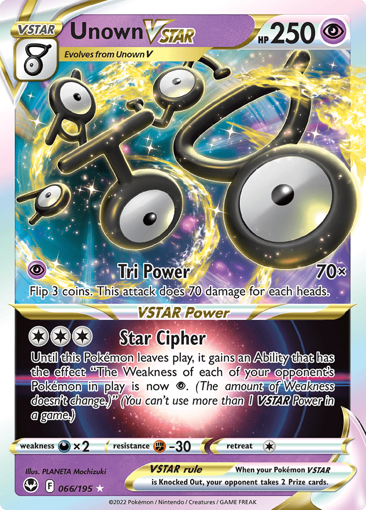 Silver Tempest - 066/195 - Unown VSTAR