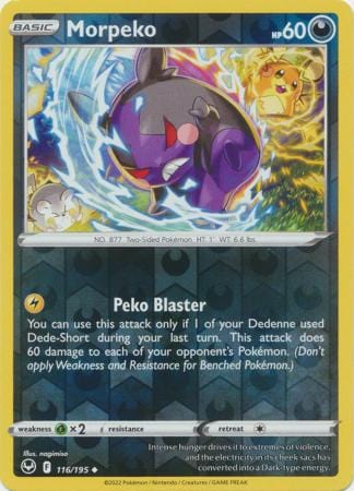 Silver Tempest - 116/195 - Morpeko - Reverse Holo