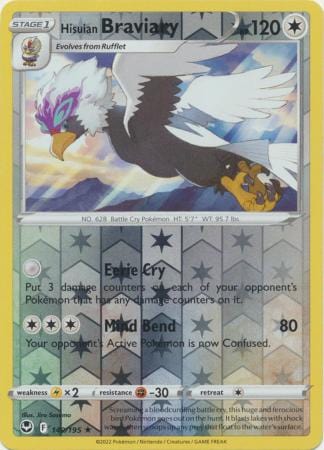 Silver Tempest - 149/195 - Hisuian Braviary - Reverse Holo