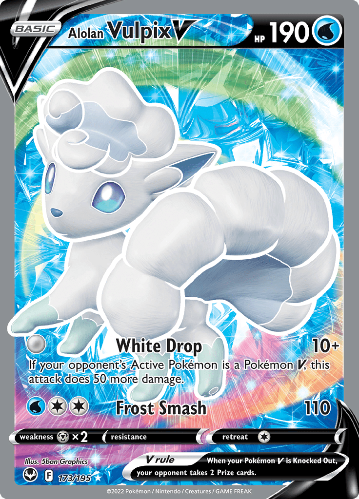 Silver Tempest - 173/195 - Alolan Vulpix V