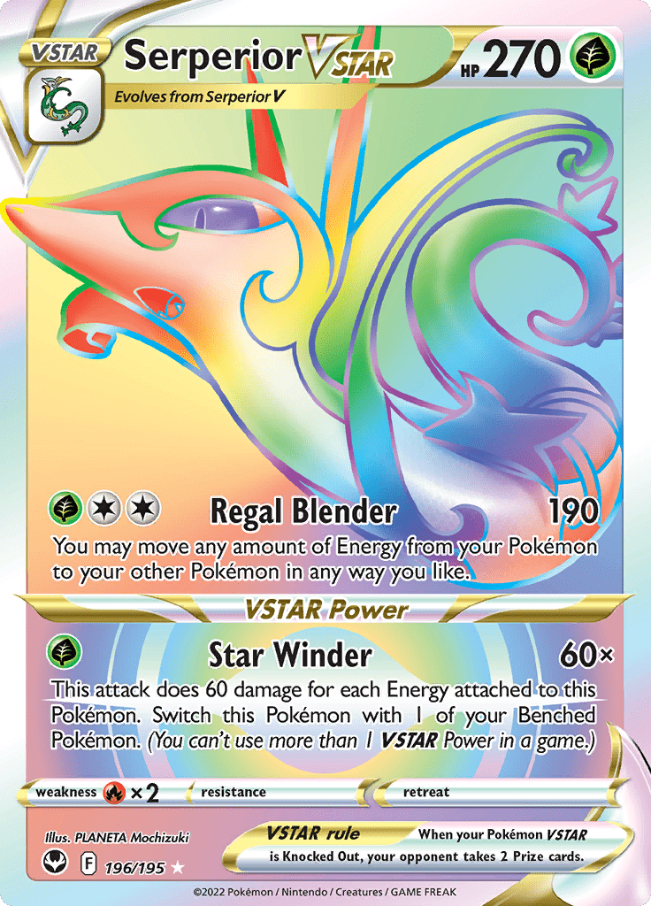 Silver Tempest - 196/195 - Serperior VSTAR