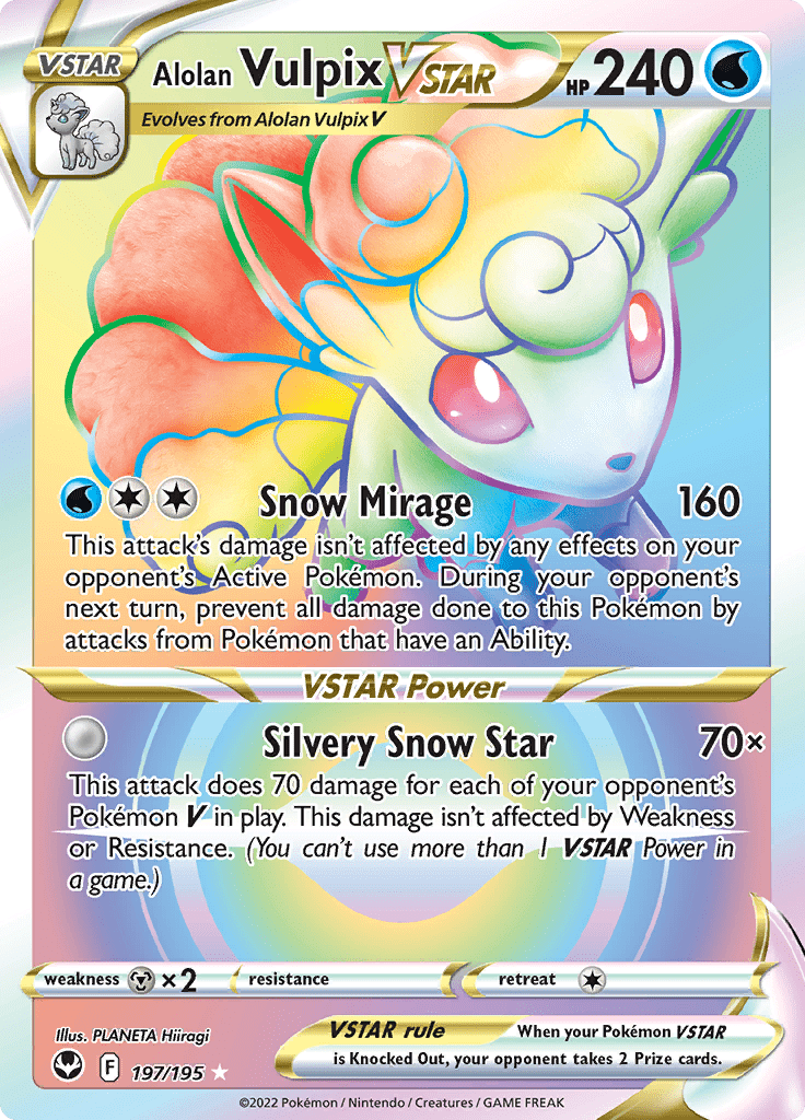 Silver Tempest - 197/195 - Alolan Vulpix VSTAR