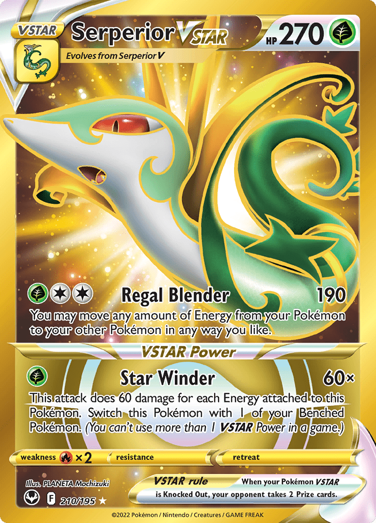 Silver Tempest - 210/195 - Serperior VSTAR (Gold)