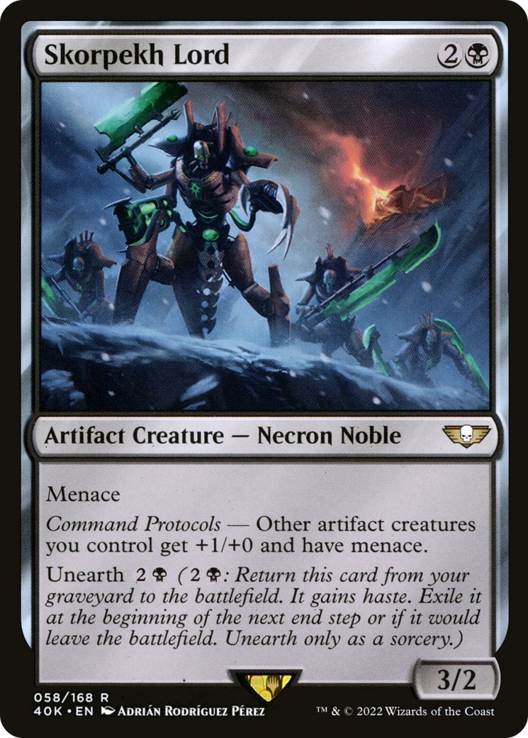 Skorpekh Lord – Universes Beyond: Warhammer 40,000 58 – Magic: The Gathering single card | Lichcards