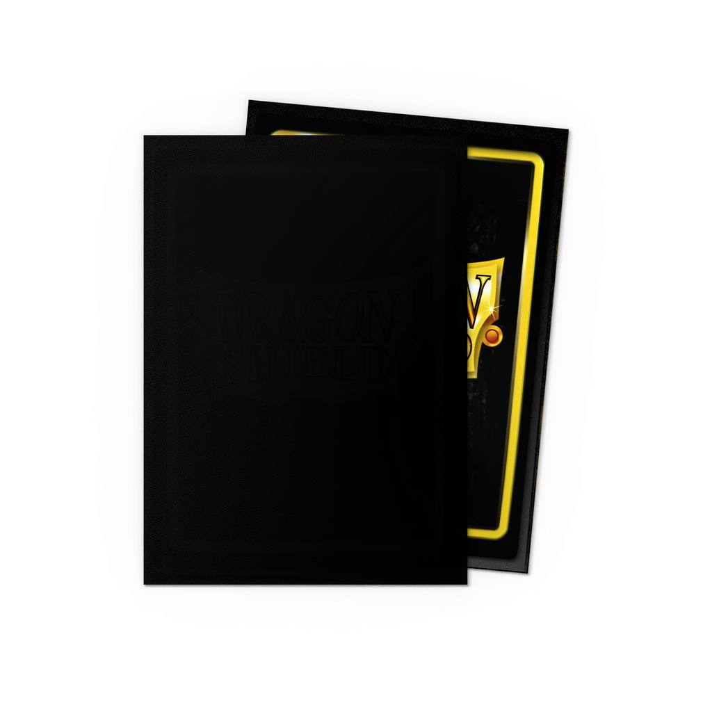 Dragon Shield Matte Sleeves in zwart, matte achterkant