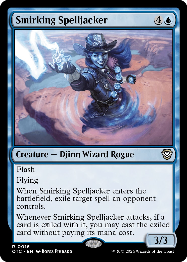 Smirking Spelljacker – Commander: Outlaws of Thunder Junction 16 – Magic: The Gathering single card | Lichcards Immagine principale del prodotto