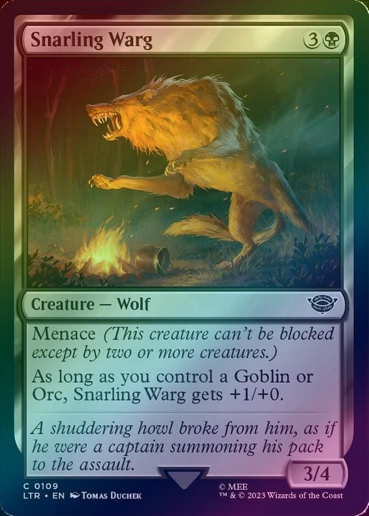 Snarling Warg (Foil) (LTR)