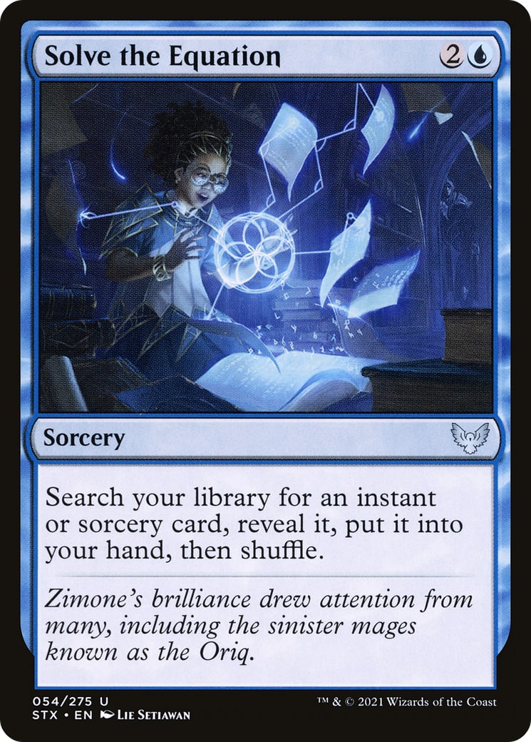 Solve the Equation – Strixhaven: School of Mages 54 – Magic: The Gathering single card | Lichcards Hauptbild