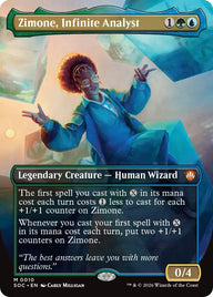 Magic Secrets of Strixhaven Commander Deck Quandrix Unlimited - commander-kaart Zimone, Infinite Analyst (borderless)