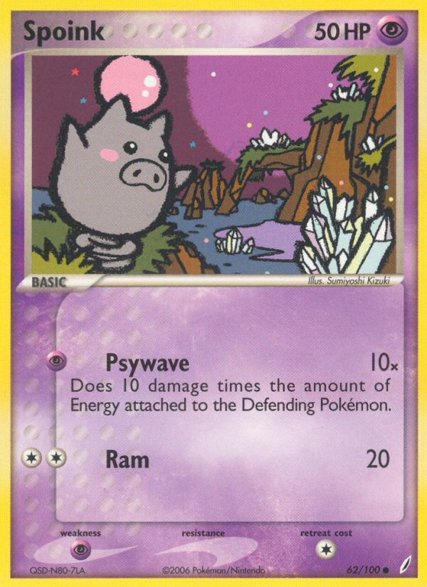 Spoink – EX Crystal Guardians 62 – Pokémon TCG single card | Lichcards Hoofdafbeelding