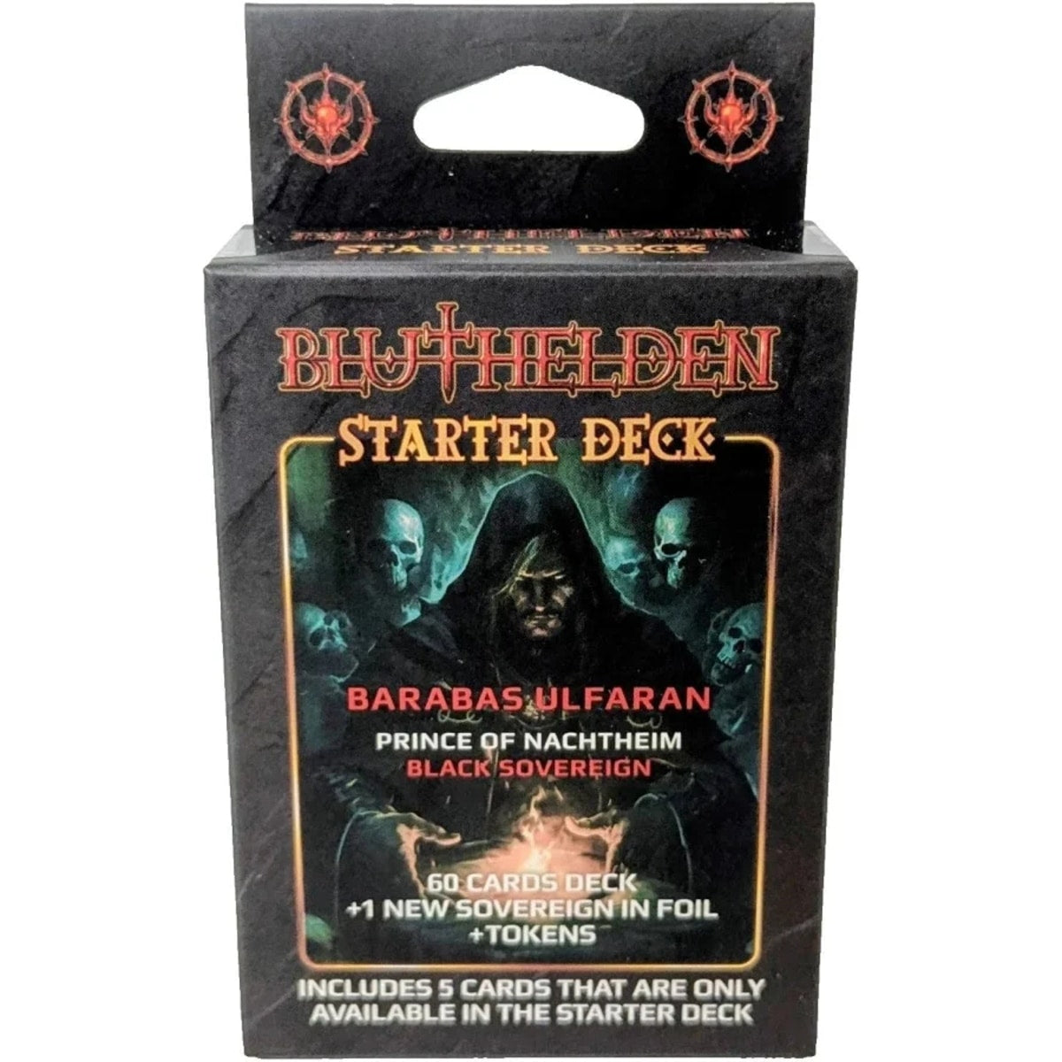 Bluthelden Origin Starter Deck met Barabas Ulfaran, het zwarte deck | Lichcards Imagen principal del producto