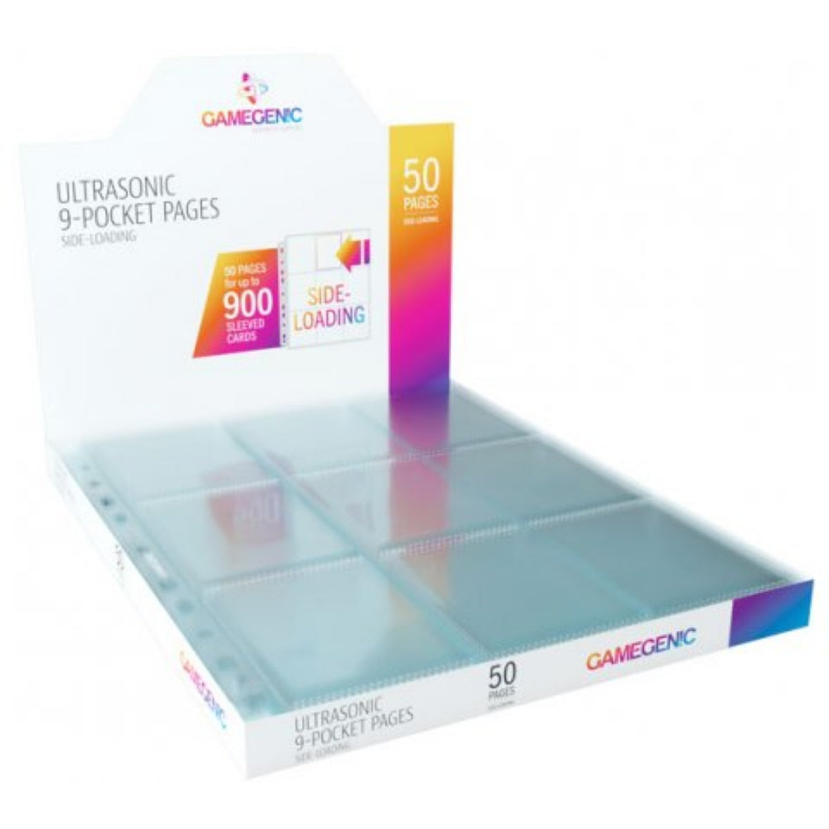Gamegenic Ultrasonic 18-Pocket Side-Loading Pages (Transparant) 50x Imagen principal del producto