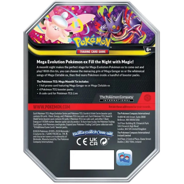 Mega Moonlit Tins: Mega Clefable ex Tin