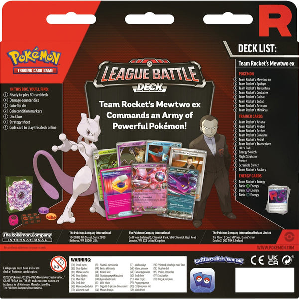 Team Rocket's Mewtwo ex League Battle Deck - Scarlet & Violet Products