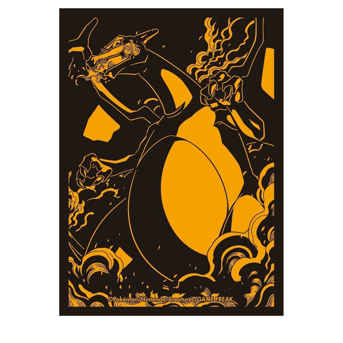 Pokémon Sleeves - Deck Shield PRO Charizard (64 stuks, Japans) – het volledige ontwerp van de sleeve (officiële afbeelding Pokémon Center Japan)
