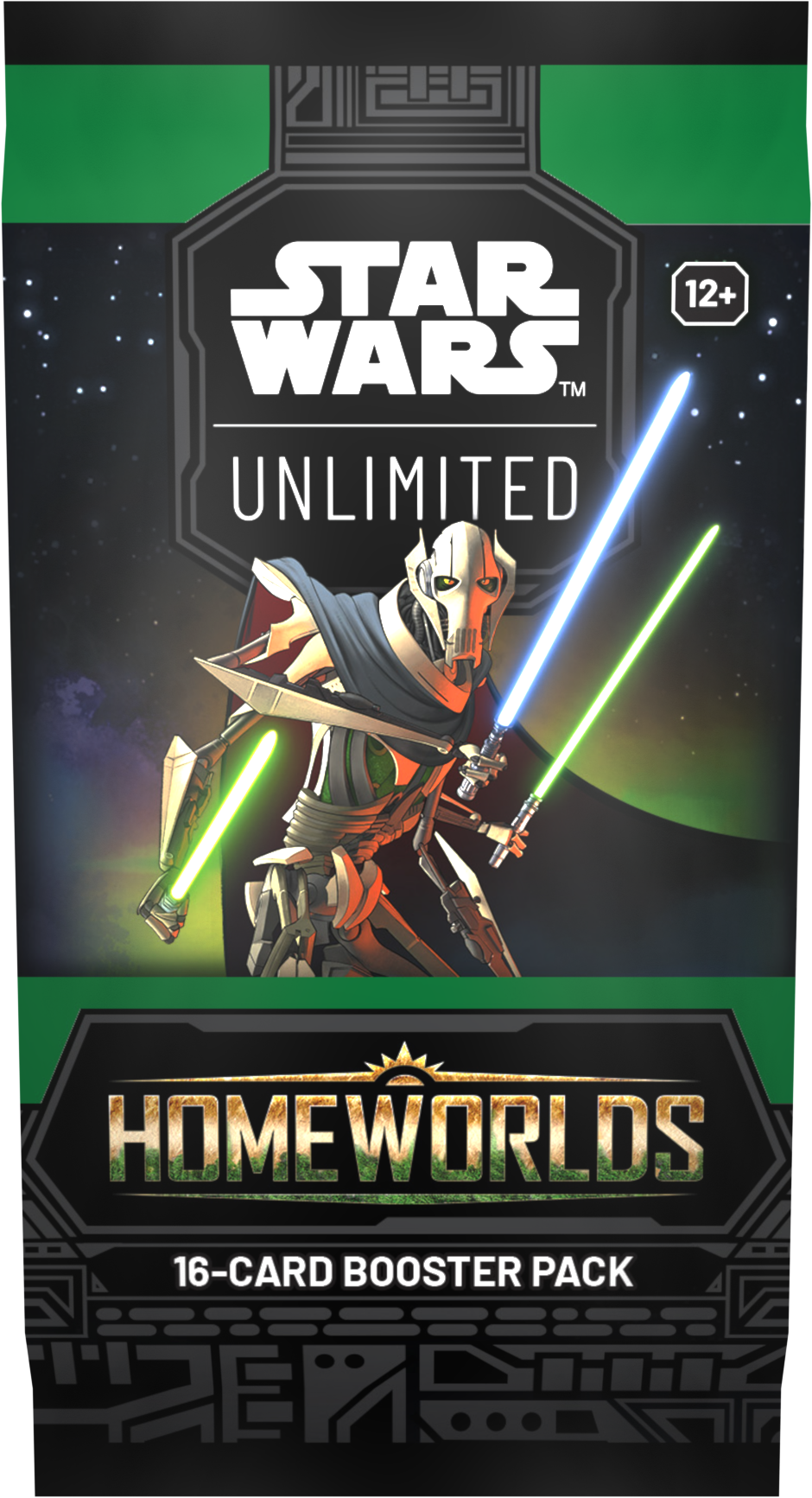 Star Wars Unlimited Homeworlds – één Engels boosterpack, verpakkingsillustratie 2