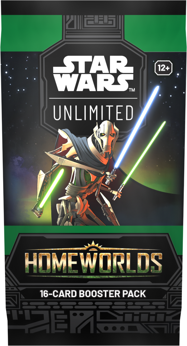 Star Wars Unlimited Homeworlds – één Engels boosterpack, verpakkingsillustratie 2