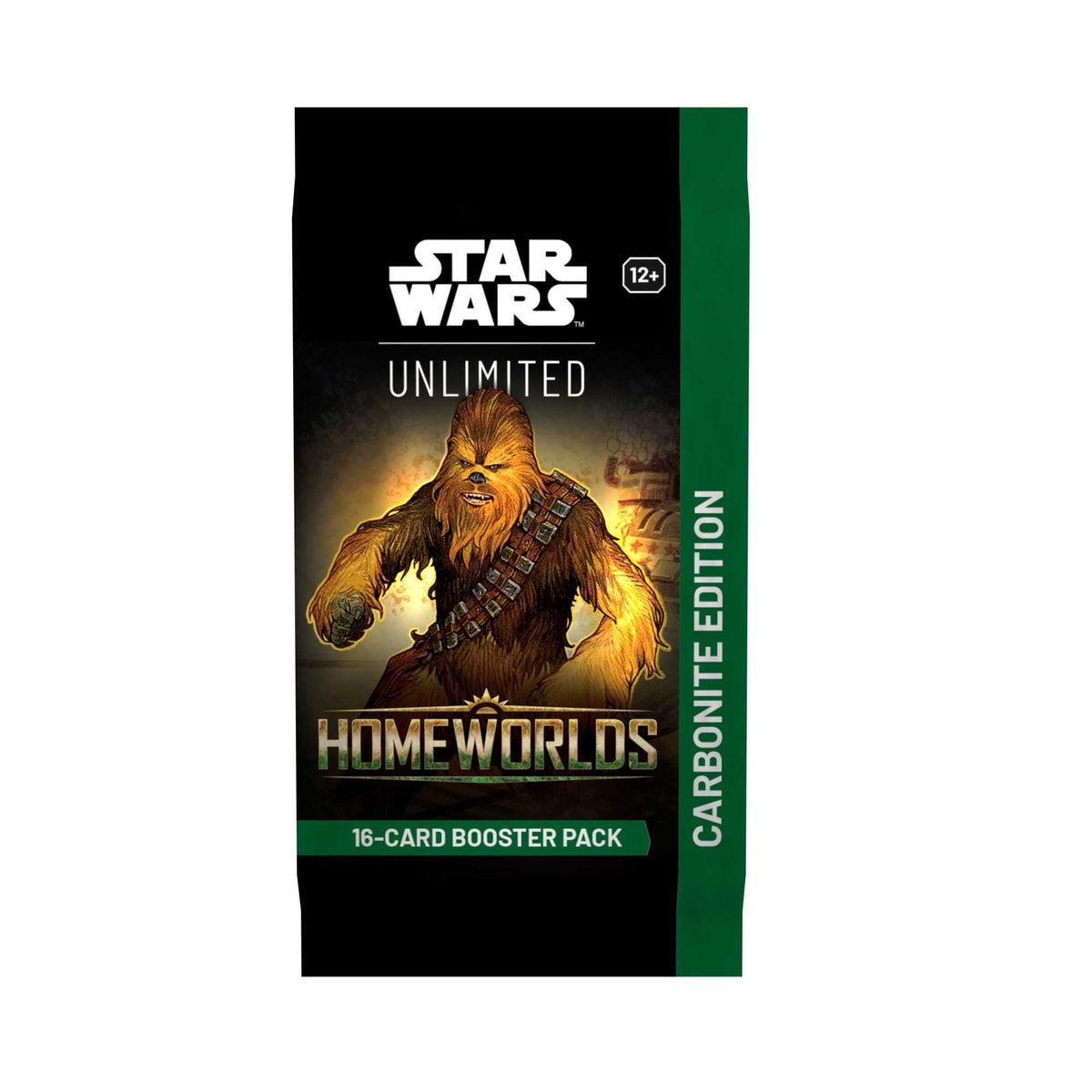 Booster Star Wars Unlimited Homeworlds Carbonite Edition (anglais), emballage avec Chewbacca Image principale du produit