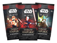 Star Wars Unlimited Twilight of the Republic - de drie boosterpakjes (16 kaarten per pakje) uit de booster box