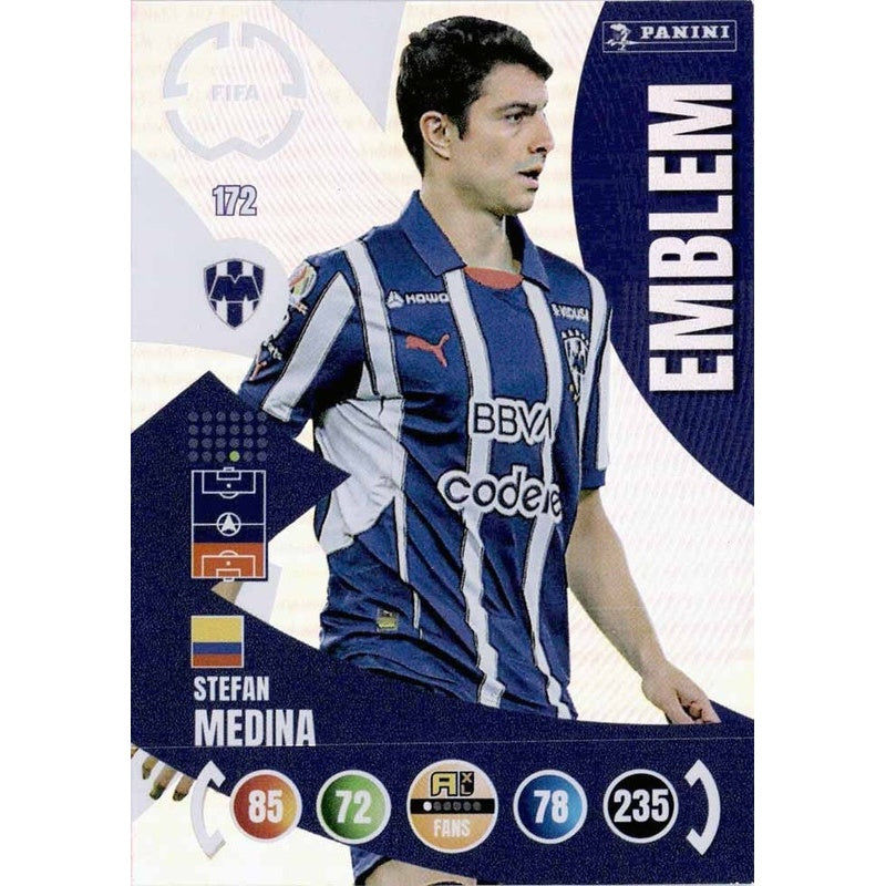 Stefan Medina CF Monterrey Panini FIFA Club World Cup 2025 Adrenalyn XL Emblem 172
