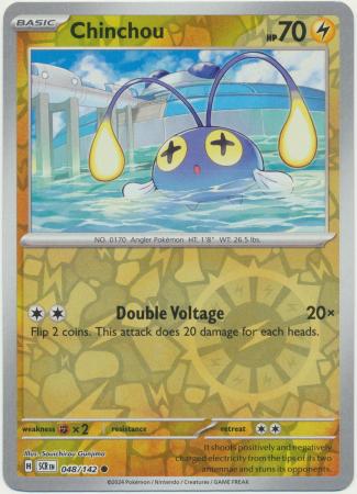 Stellar Crown - 048/142 - Chinchou - Reverse Holo