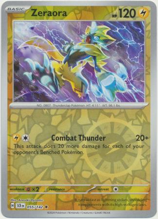 Stellar Crown - 055/142 - Zeraora - Reverse Holo