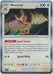 Stellar Crown - 115/142 - Noctowl - Holo