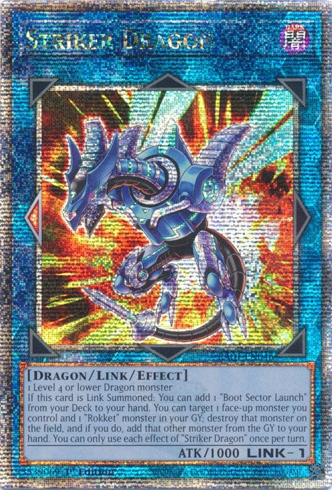 Striker Dragon - RA01-EN046 - Quarter Century Secret Rare - 1st Edition