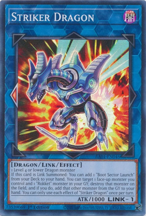 Striker Dragon - RA01-EN046 - Super Rare - 1st Edition