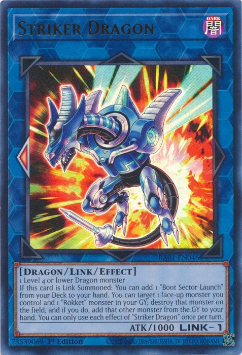 Striker Dragon (UR) - RA01-EN046 - Ultra Rare - 1st Edition