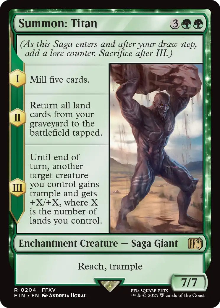 Summon: Titan – FINAL FANTASY 204 – Magic: The Gathering single card | Lichcards Image principale du produit