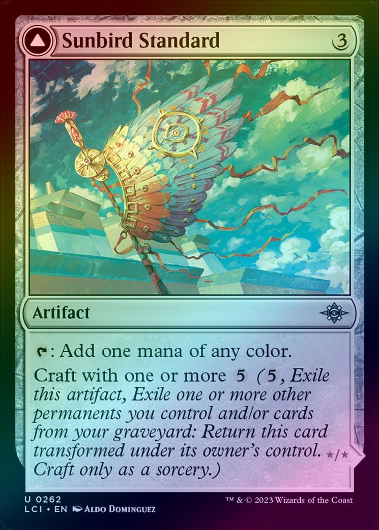 Sunbird Standard // Sunbird Effigy (Foil) (LCI)