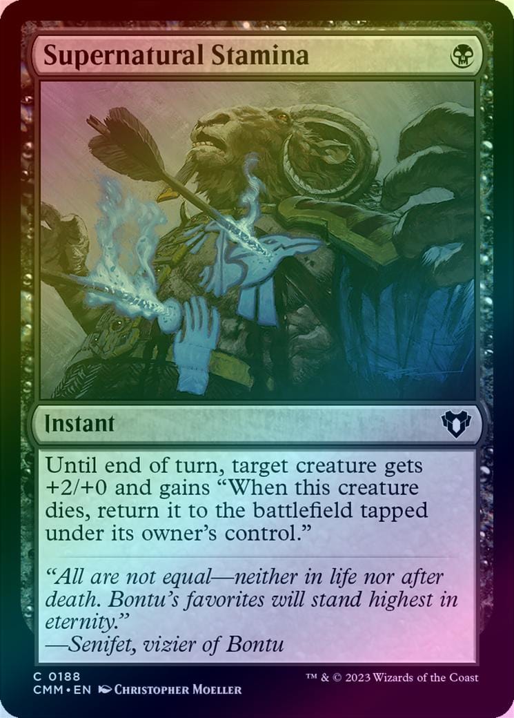 Supernatural Stamina (Foil) (CMM)