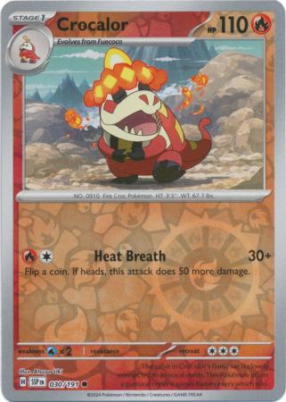 Surging Sparks - 030/191 - Crocalor - Reverse Holo