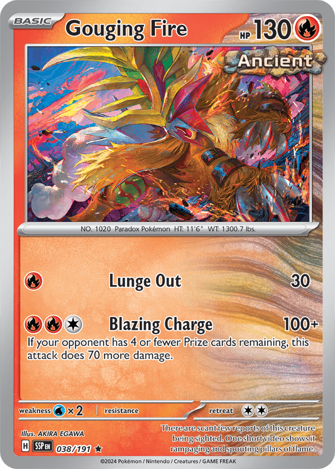 Surging Sparks - 038/191 - Gouging Fire - Holo