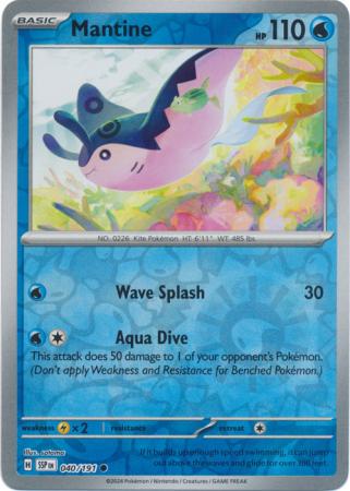 Surging Sparks - 040/191 - Mantine - Reverse Holo