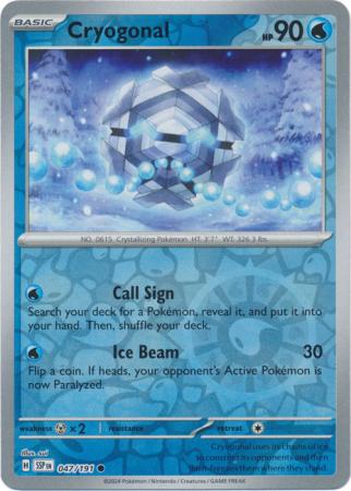 Surging Sparks - 047/191 - Cryogonal - Reverse Holo