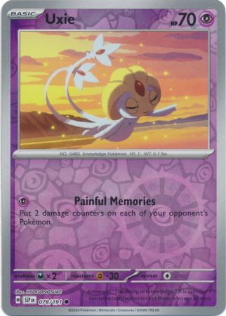 Surging Sparks - 078/191 - Uxie - Reverse Holo