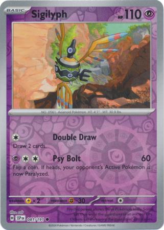 Surging Sparks - 081/191 - Sigilyph - Reverse Holo