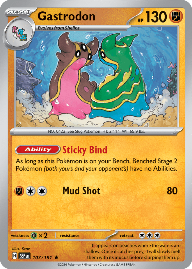 Surging Sparks - 107/191 - Gastrodon - Holo