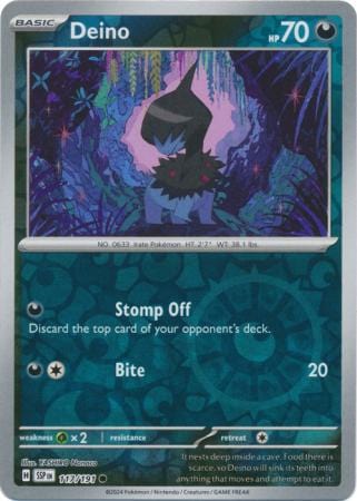 Surging Sparks - 117/191 - Deino - Reverse Holo