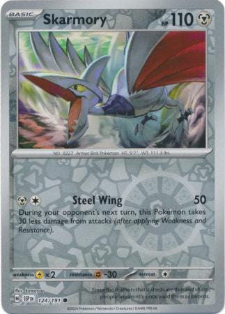 Surging Sparks - 124/191 - Skarmory - Reverse Holo