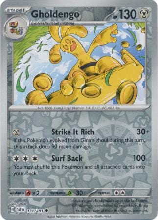 Surging Sparks - 131/191 - Gholdengo - Reverse Holo