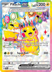 Surging Sparks - 219/191 - Pikachu ex