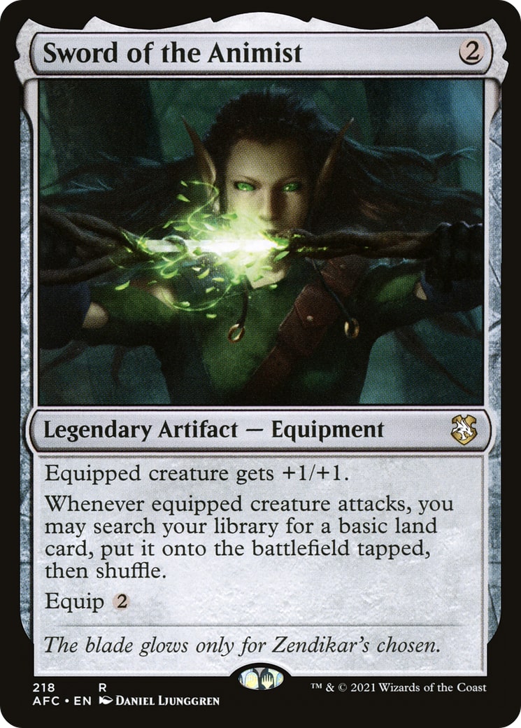 Sword of the Animist – Commander: Adventures in the Forgotten Realms 218 – Magic: The Gathering single card | Lichcards Imagen principal del producto