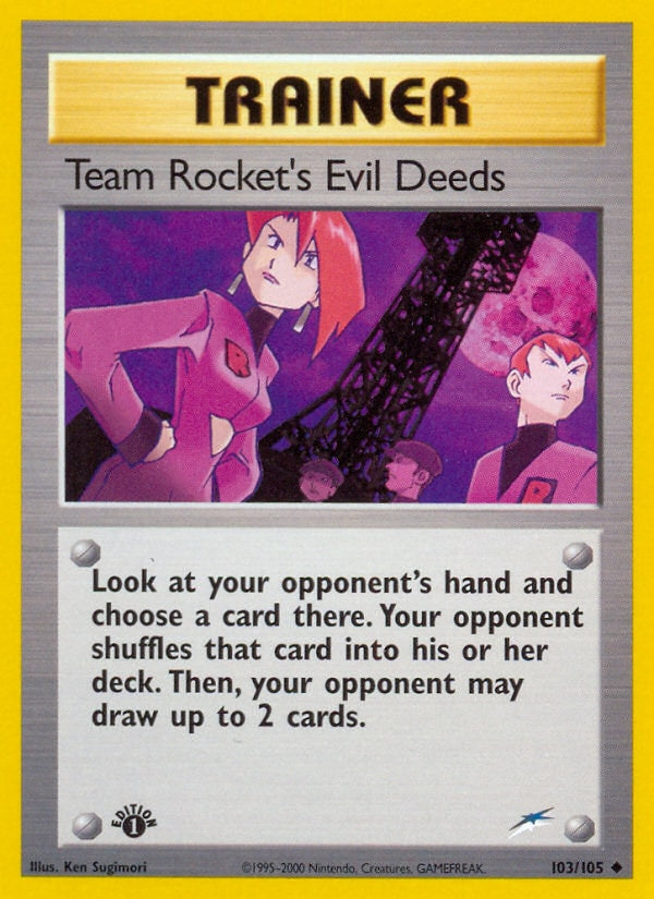 Team Rocket's Evil Deeds – Neo Destiny 103 – Pokémon TCG single card | Lichcards