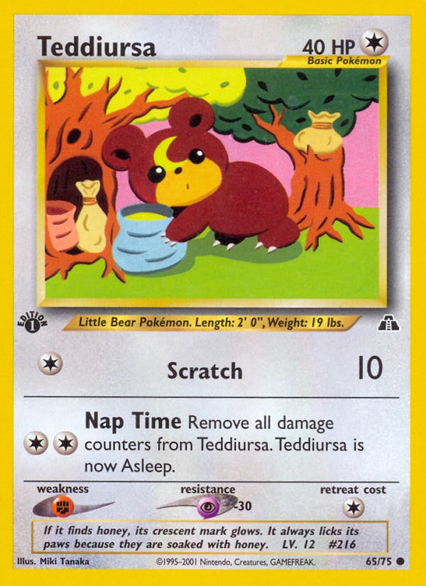 Teddiursa – Neo Discovery 65 – Pokémon TCG single card | Lichcards Main image